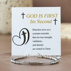God Is First & Psalm 46:5  Bracelet: Steady Companion for Daily Routines