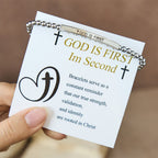 God Is First & Psalm 46:5  Bracelet: Steady Companion for Daily Routines