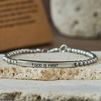 God Is First & Psalm 46:5  Bracelet: Steady Companion for Daily Routines