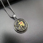 Vintage 3-Color Ephesians 6 Necklace: Quiet Reminder of Spiritual Strength