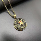 Vintage 3-Color Ephesians 6 Necklace: Quiet Reminder of Spiritual Strength