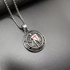 Vintage 3-Color Ephesians 6 Necklace: Quiet Reminder of Spiritual Strength