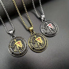 Vintage 3-Color Ephesians 6 Necklace: Quiet Reminder of Spiritual Strength