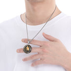 Vintage 3-Color Ephesians 6 Necklace: Quiet Reminder of Spiritual Strength
