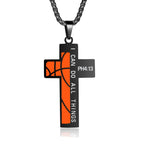 Rugby/Basketball Cross Necklace: Gentle Devotion for Sports Lovers