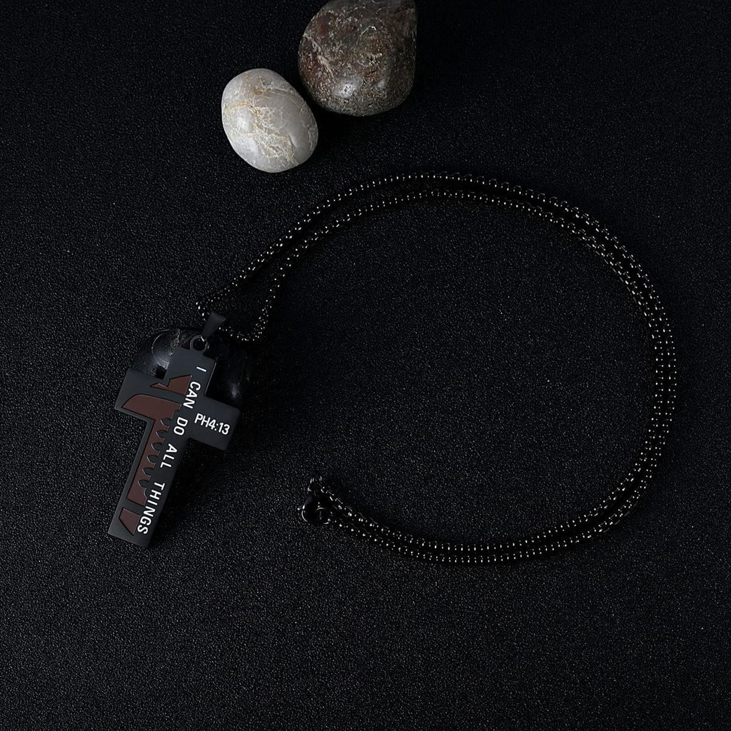 Rugby/Basketball Cross Necklace: Gentle Devotion for Sports Lovers
