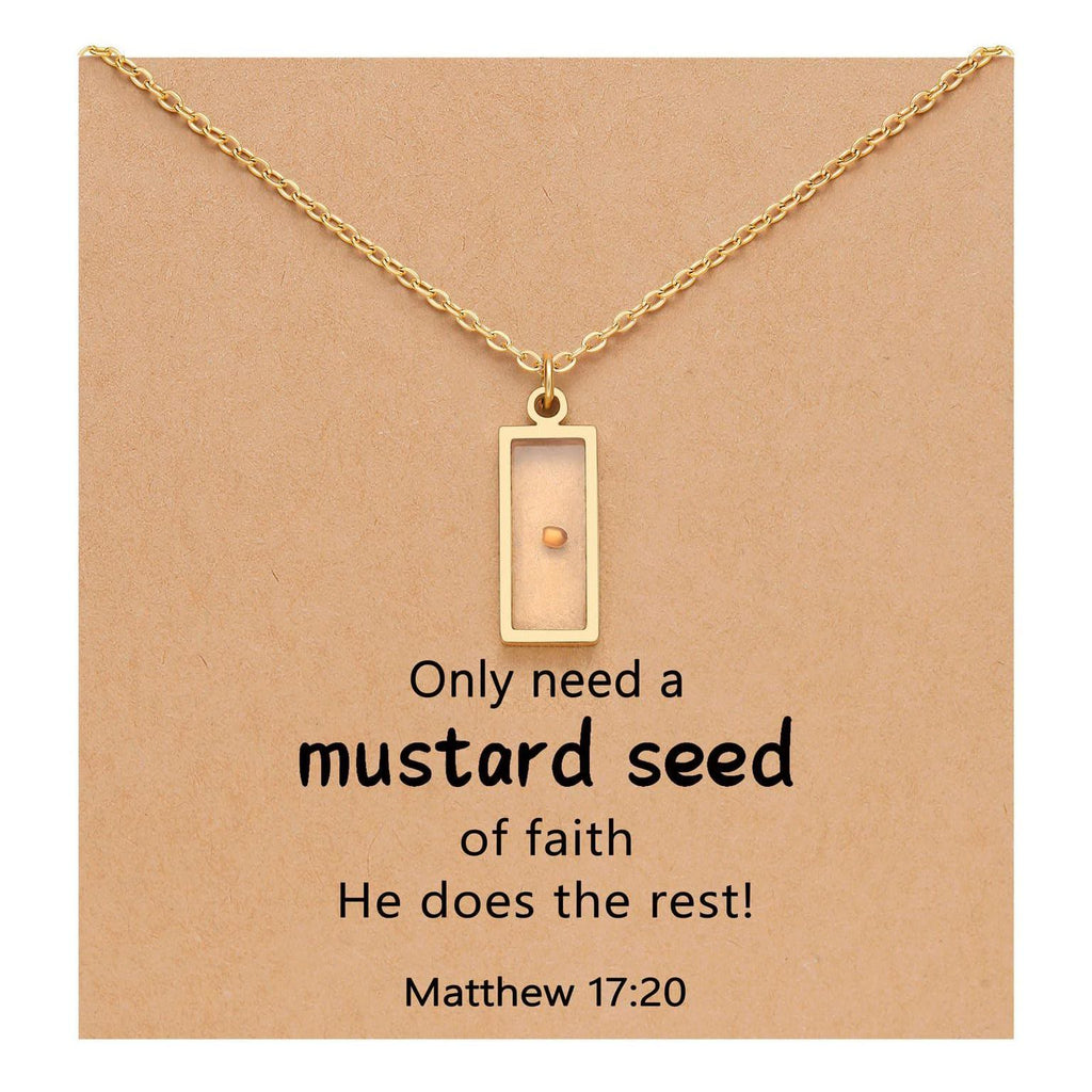 Matthew 17:20 Multi-Shaped Mustard Seed Pendant: Quiet Reminder of Faith’s Power