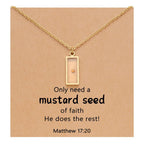 Matthew 17:20 Multi-Shaped Mustard Seed Pendant: Quiet Reminder of Faith’s Power