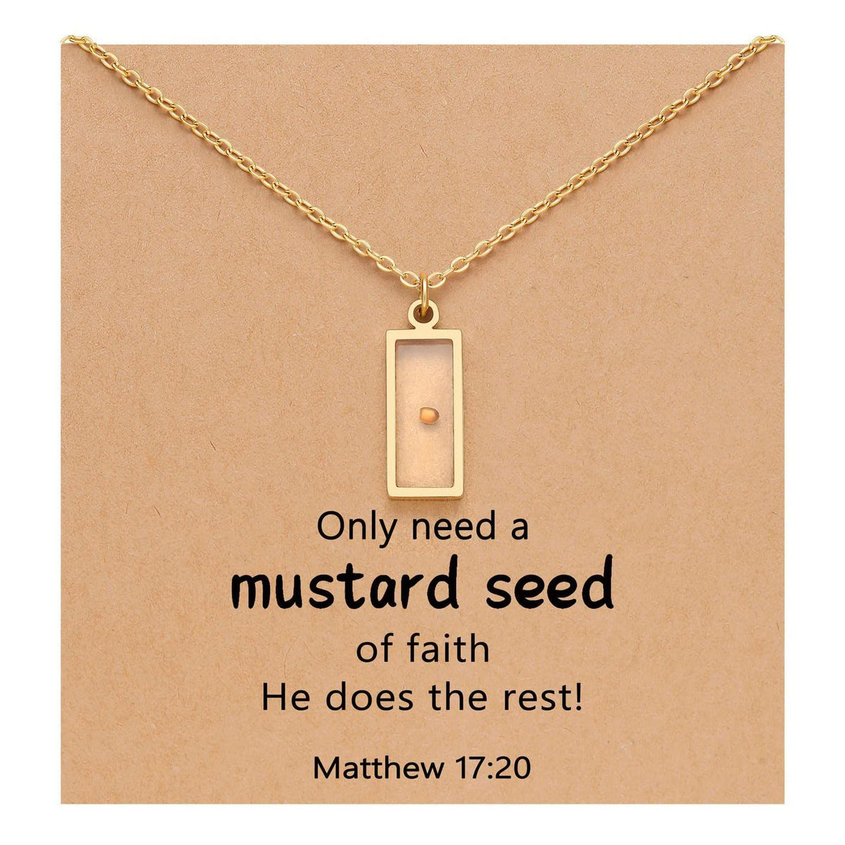 Matthew 17:20 Multi-Shaped Mustard Seed Pendant: Quiet Reminder of Faith’s Power