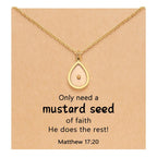 Matthew 17:20 Multi-Shaped Mustard Seed Pendant: Quiet Reminder of Faith’s Power