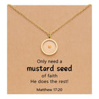 Matthew 17:20 Multi-Shaped Mustard Seed Pendant: Quiet Reminder of Faith’s Power
