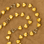 Yellow Heart Bead Rosary & Bracelet Set: Tender Companion of Daily Grace