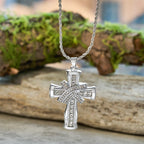Two-color Grace & Glory Baroque Radiance Cross Necklace