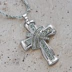 Two-color Grace & Glory Baroque Radiance Cross Necklace