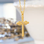 Möbius Cross & Zircon Necklaces: Smooth Comfort with Sacred Symbolism