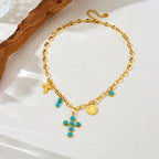 Three-Style Cross & Medal Necklace: Delicate Devotion for Daily Wear