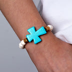 Multi-Style Textured Cross Bracelet: Bold Devotion for Daily Wear