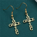 Cross & Grace Faith Earring: Delicate Belief for Daily Wear VIP