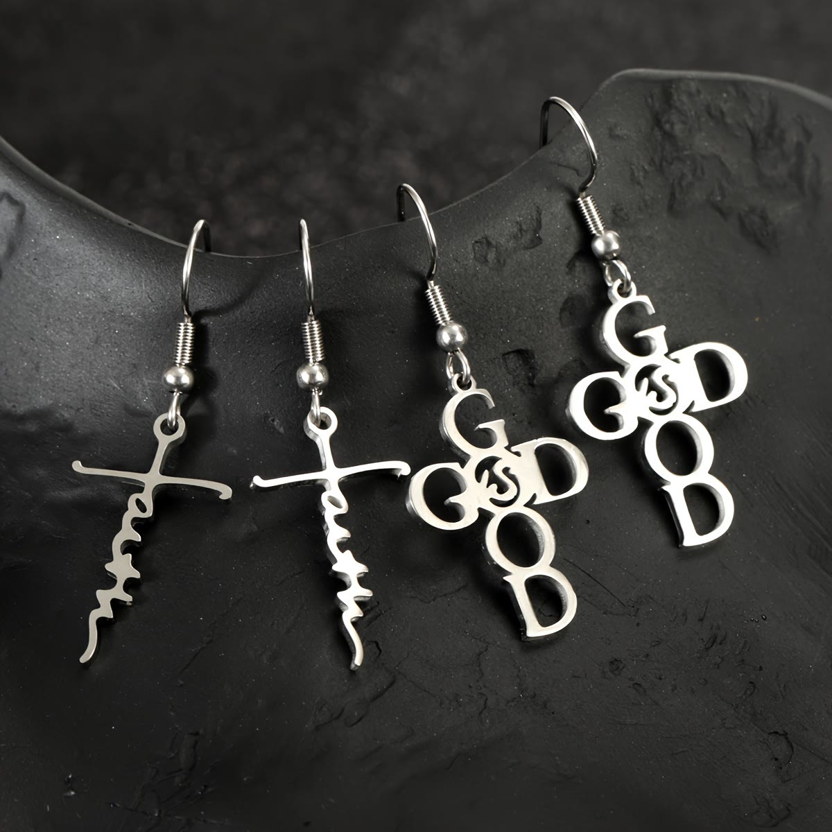 Cross & Grace Faith Earring: Delicate Belief for Daily Wear
