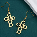 Cross & Grace Faith Earring: Delicate Belief for Daily Wear