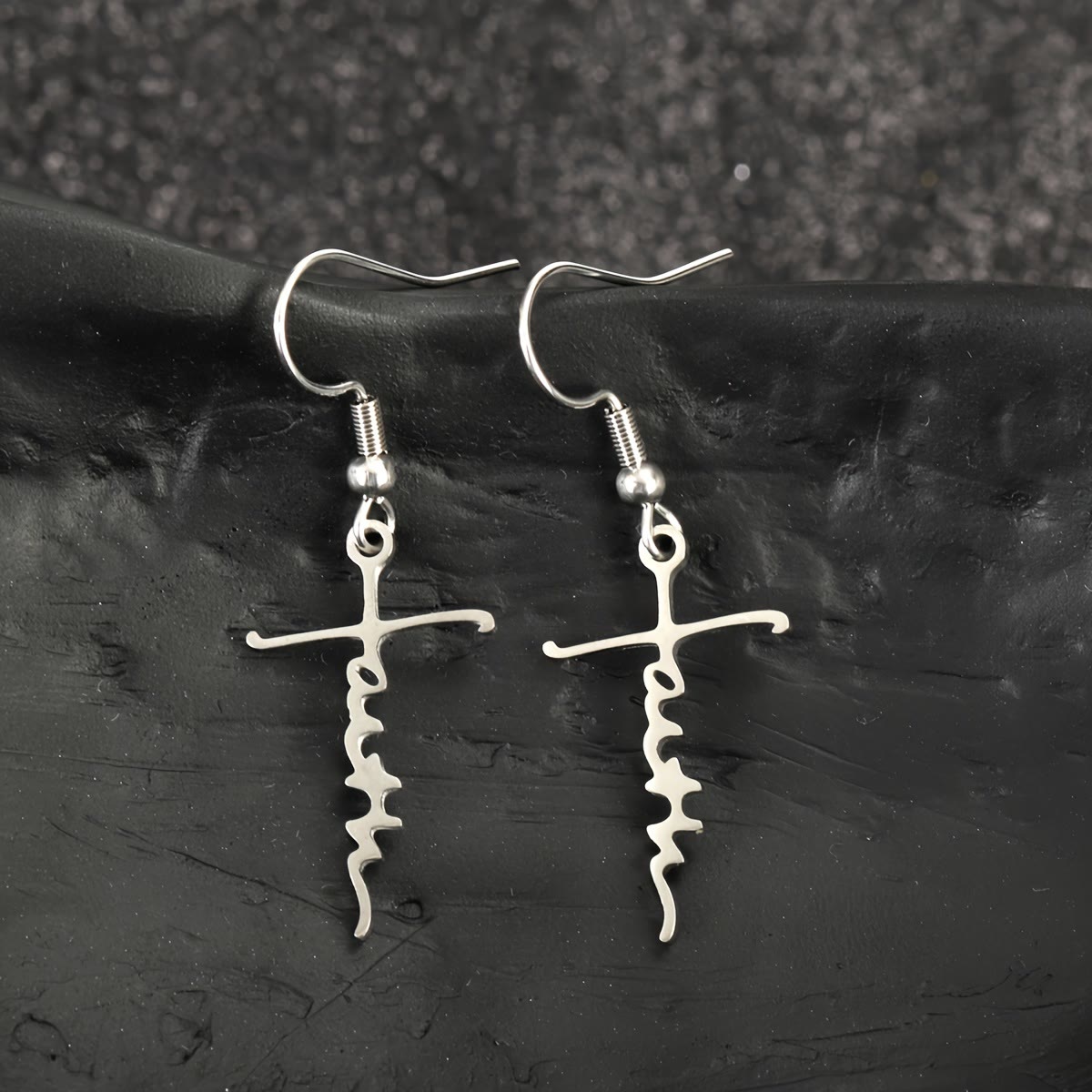 Cross & Grace Faith Earring: Delicate Belief for Daily Wear
