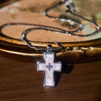Double-Cross Two-Color Necklace: Steadfast Faith for Daily Wear