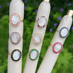 Multi-Tone Zircon Our Lady Ring: Soothing Grace for Busy Days