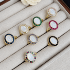 Multi-Tone Zircon Our Lady Ring: Soothing Grace for Busy Days