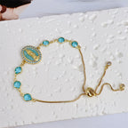 Multi-Color Zircon Our Lady Bracelet: Quiet Reminder of Her Care