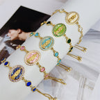 Multi-Color Zircon Our Lady Bracelet: Quiet Reminder of Her Care