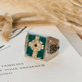 Vintage & Classic Crucifix Irish Celtic Blessing Ring: A Symbol of Elegance