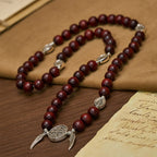 St. Benedict & Miraculous Medal Wooden Bead Dual Guardian Bracelet