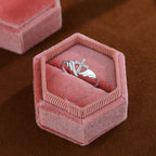 Silver Cross Wing Ring with Cubic Zirconia Accents: Embody His Angelic Protection
