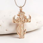 Hunting & Fishing Cross Pendant Necklace: Outdoor Faith & Spiritual Devotion
