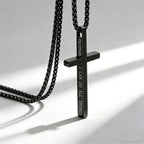 Black cross necklace I Can Do All Things