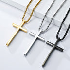 Cross necklace three colours