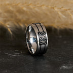 Bold JESUS Lettering Metal Ring: Carry His Grace in Daily Wear
