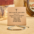 Matthew 19:26 & German Psalm 46:5 Bracelet: Quiet Reminder of Divine Presence