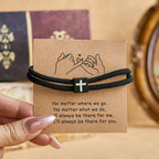 Milano Rope Cross Bracelet with Gift Card: Thoughtful Blessing for Baptism & Milestones
