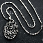 St. Michael Defend Us in the Battle Oval Medallion Necklace: Embody His Courageous Protection