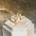 Golden/Silver Mobius Cross Ring: Carry His Grace in Daily Wear