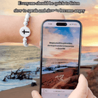 NFC-Enabled Natural Stone Bible Verse Bracelet: Tap to Receive Daily Jesus’ Word