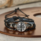 Multicolor Adjustable St. Benedict Bracelet: A Symbol Against Negativity and Fear