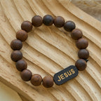 Jesus Wooden Bracelet  Jewelry Gifts