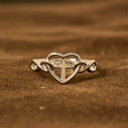 Heart Cross Faith - Bonded Ring: With God, All Things Are Possible