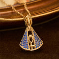 Classic Style Nossa Senhora Aparecida Divine Protection Pendant Necklace