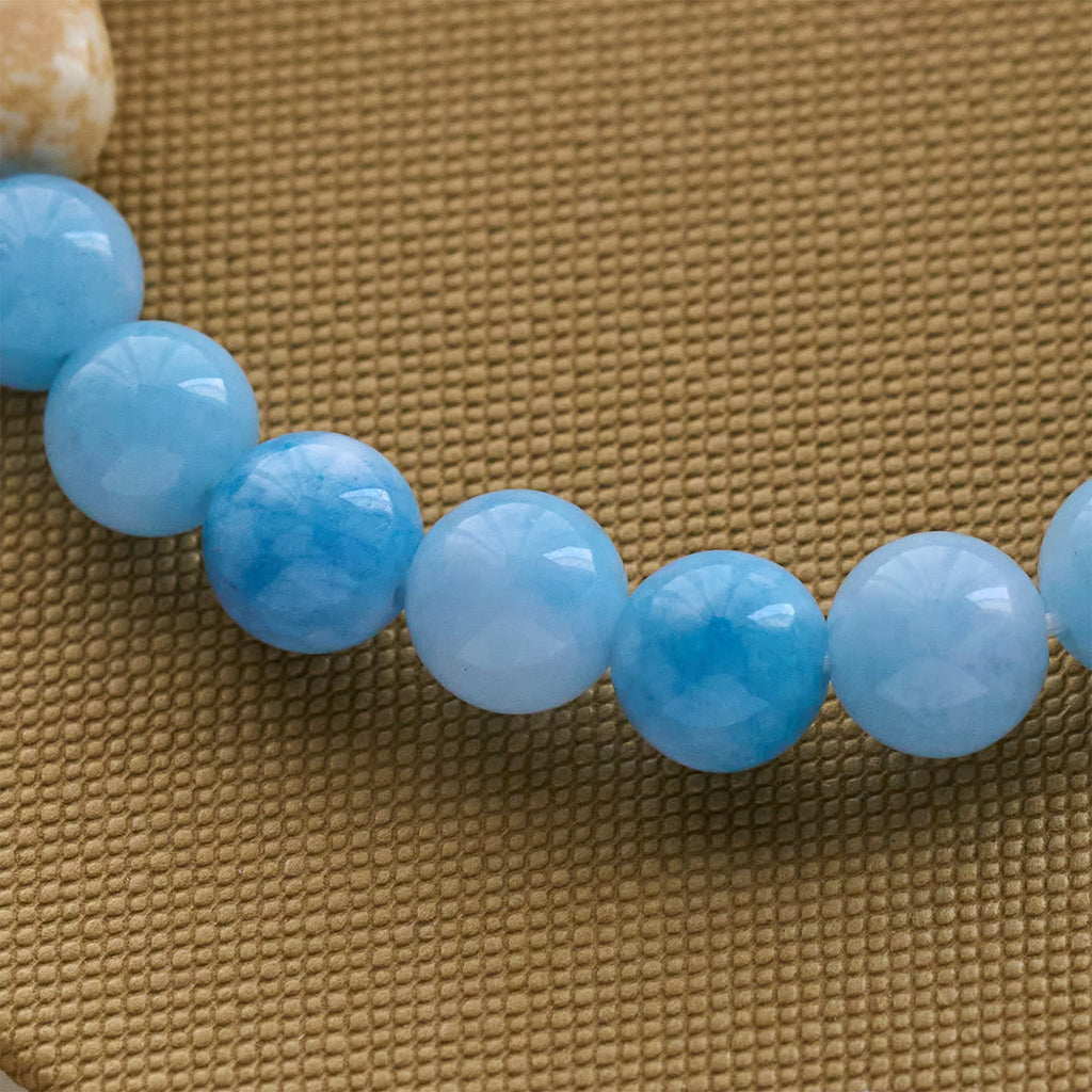 Blue Bead Polar Bear Handmade Cross Bracelet: Save Our Polar Bears