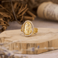 Our Lady of Guadalupe Faith Crafted Divine Grace Golden Ring