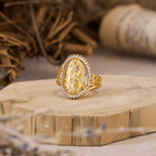 Our Lady of Guadalupe Faith Crafted Divine Grace Golden Ring