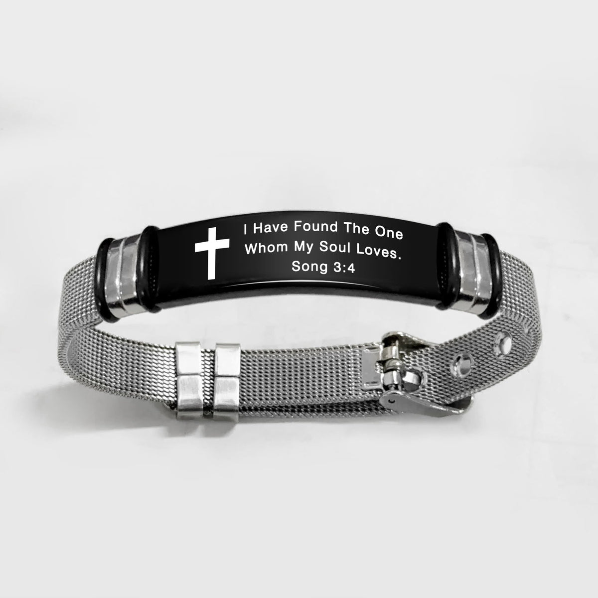 Multi - Styled Motivational Cross Bracelet with Bible Verses